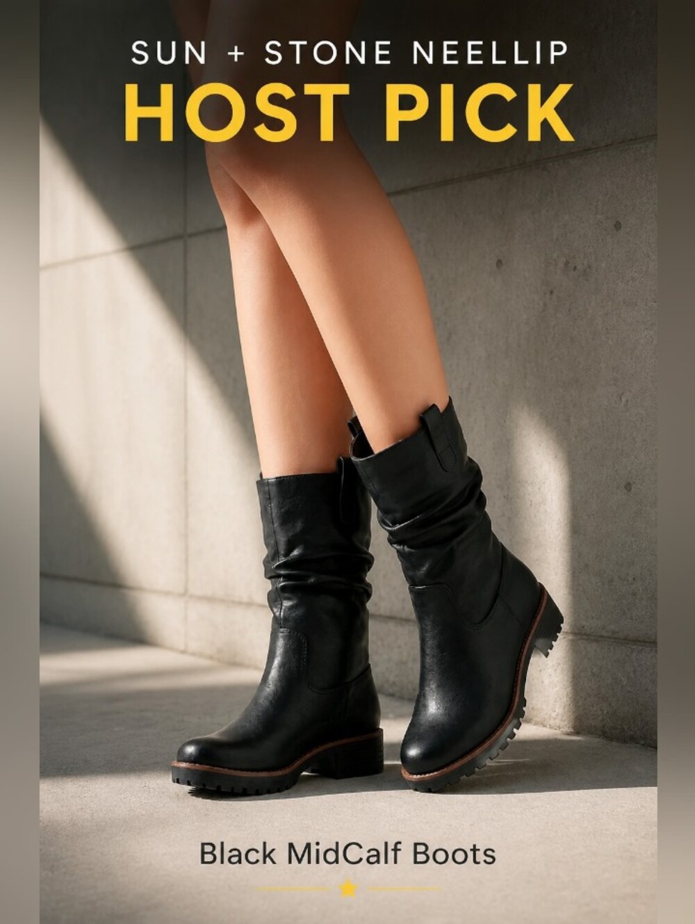 ⭐HOST PICK⭐𝐒𝐔𝐍 + 𝐒𝐎𝐋𝐄 𝐍𝐄𝐄𝐋𝐋𝐈𝐏 𝐁𝐥𝐚𝐜𝐤 𝐌𝐢𝐝𝐂𝐚𝐥𝐟 𝐁𝐨𝐨𝐭𝐬